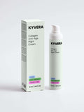 KYVERA Collagen Anti-Age Night Cream in a bottle with clean, eco-friendly, cruelty-free labels.