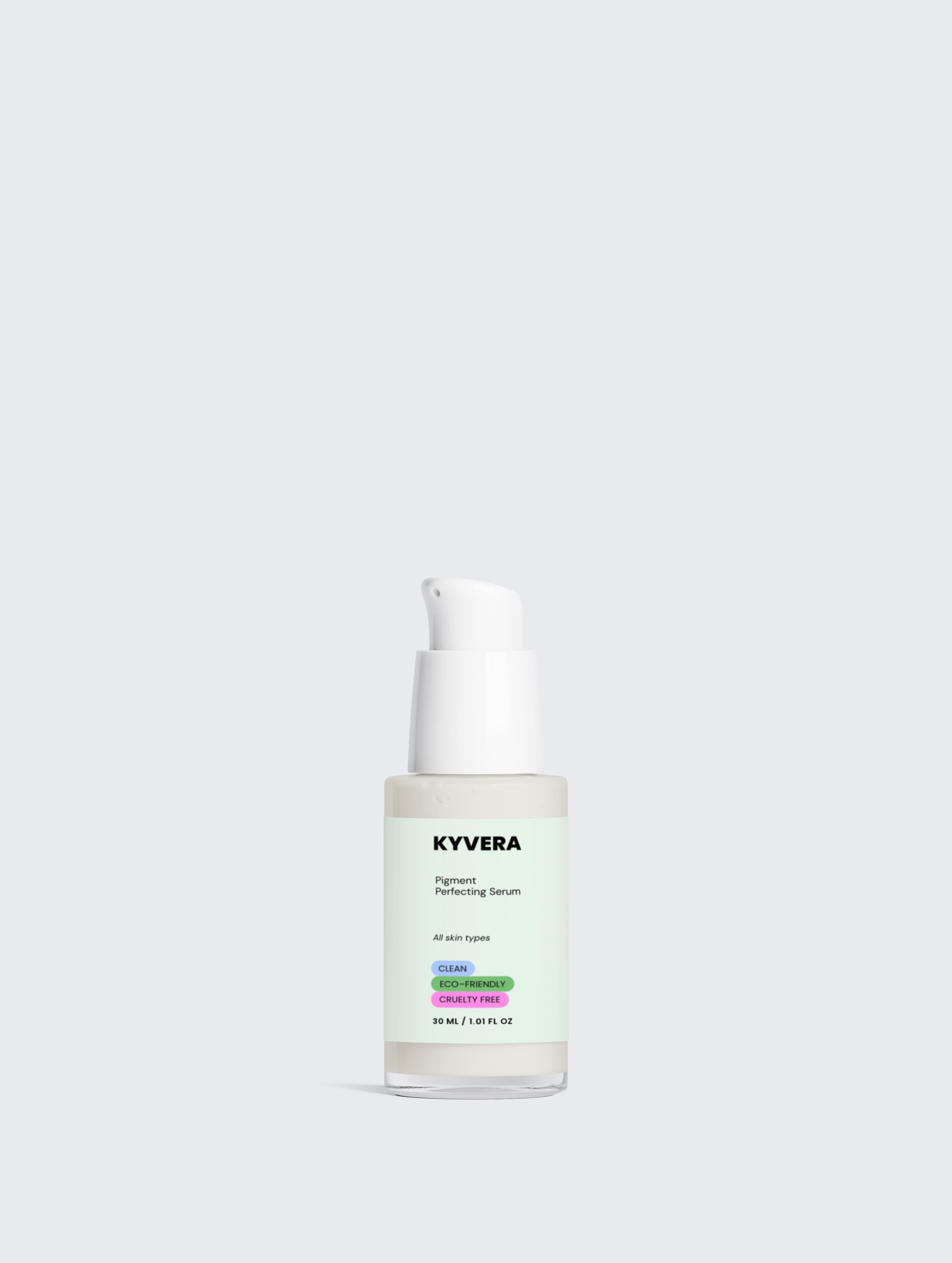 Skin Pigment Serum in a sleek bottle, designed to correct, brighten, and restore glowing skin.