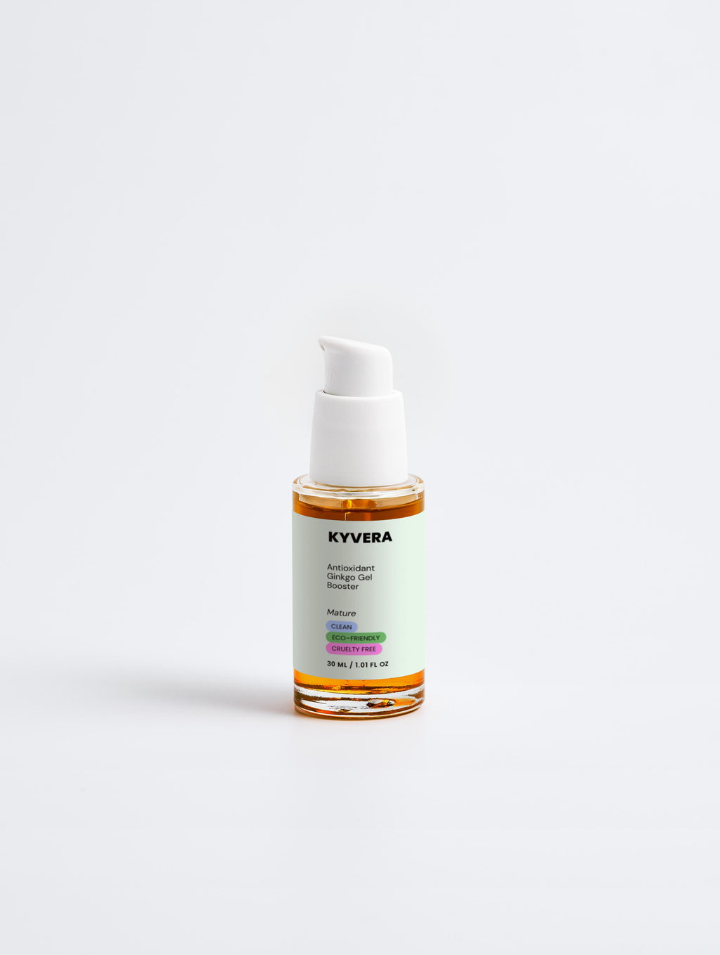 Antioxidant Ginkgo Gel Booster by Kyvera, a Ginkgo Face Serum for refreshed and protected skin.