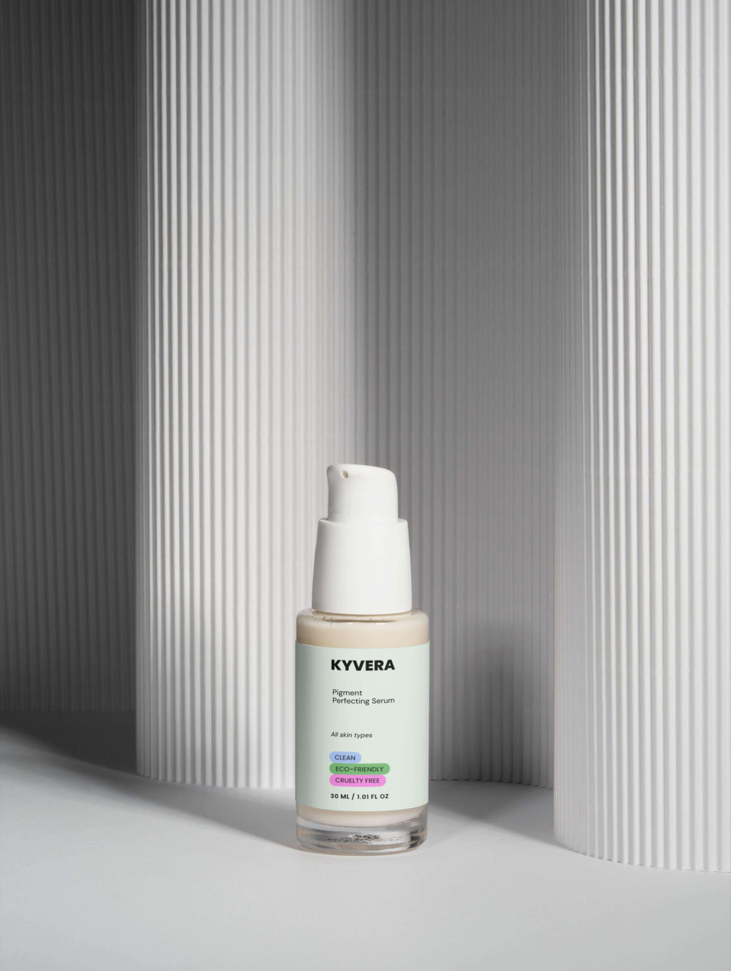Skin Pigment Serum in a sleek bottle, designed to correct, brighten, and restore glow to the skin.